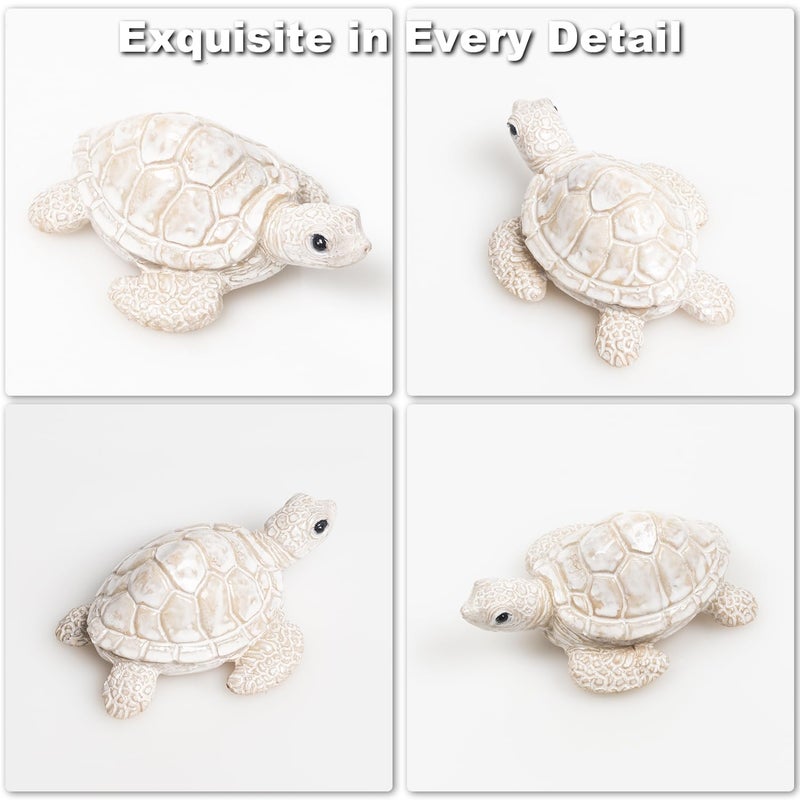 YLOVAN Turtle Toilet Bolt Covers Decorative Toilet Screw Cover Caps, Sea Turtle Bathroom Decor Toilet Caps for Bottom of Toilet, Toilet Knob Covers for Bottom of Toilet White Turtle Toilet Decor Coastal 2pcs - Image 5