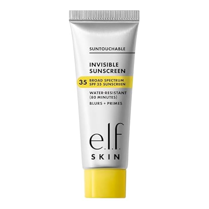 elf e.l.f. SKIN Suntouchable Invisible SPF 35 Mini, Lightweight, Gel-based Sunscreen For A Smooth Complexion, Doubles As A Makeup Primer, Vegan & Cruelty-Free - Image 1