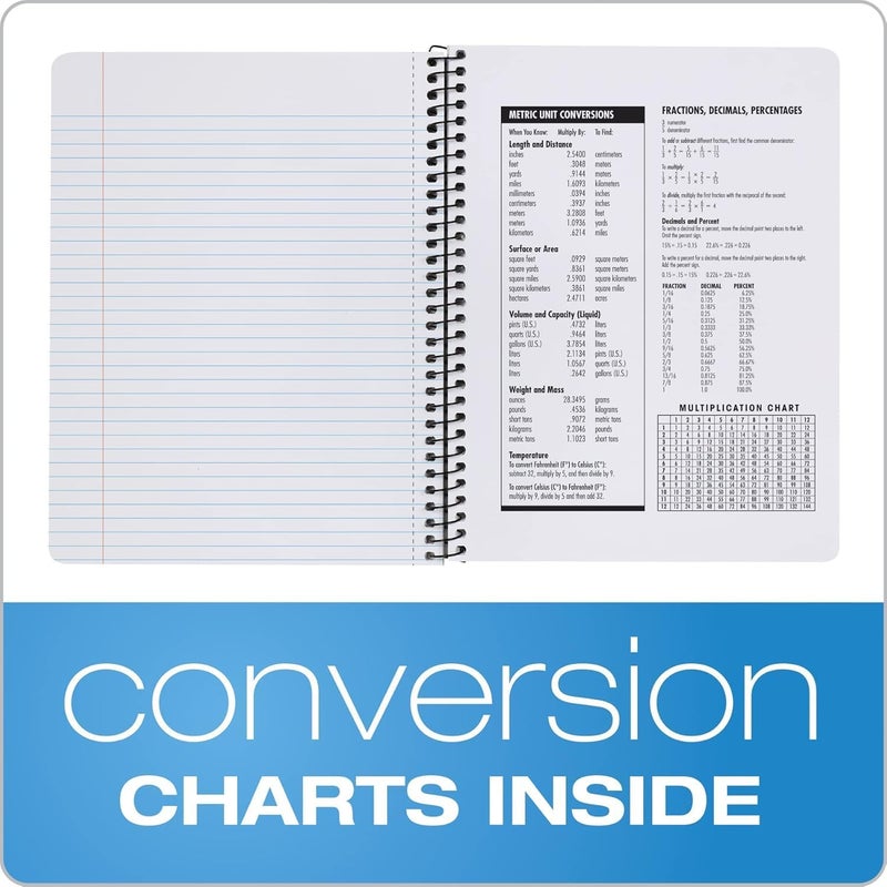 Oxford Composition Notebooks, School Supplies, Notebooks for School, College Ruled Paper, 9-3/4 x 7-1/2 Inches, School Comp Book (12 per Pack, Spiral Bound) - Image 4