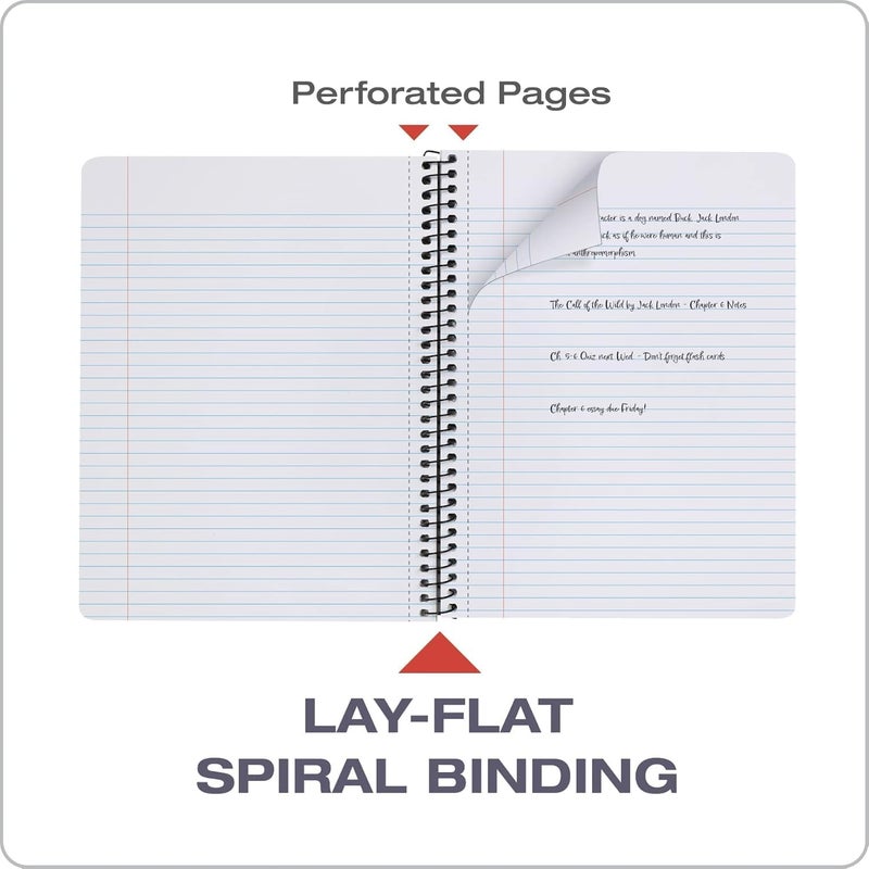Oxford Composition Notebooks, School Supplies, Notebooks for School, College Ruled Paper, 9-3/4 x 7-1/2 Inches, School Comp Book (12 per Pack, Spiral Bound) - Image 2