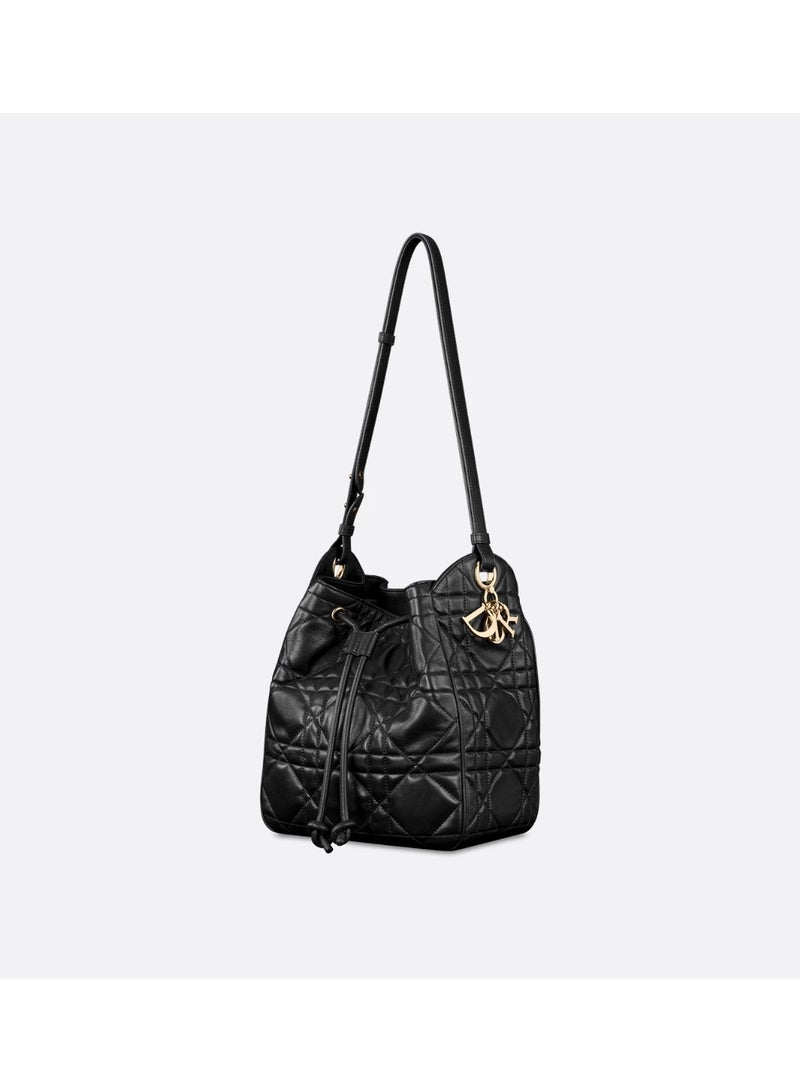 Dior Addict Medium D-Motion Handbag Drawstring Bucket Bag Shoulder Crossbody Bag - Image 5