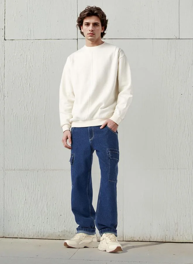 Lee Cooper Lee Cooper Textured Pique Sweatshirt