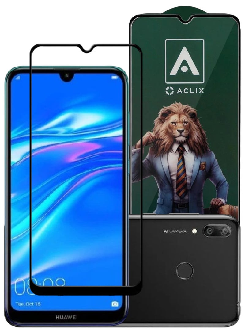 ACLIX Antistatic ESD Dustproof Premium Quality High Definition Tempered Glass Screen Protector Designed For Huawei Y7 (2019) - Image 1