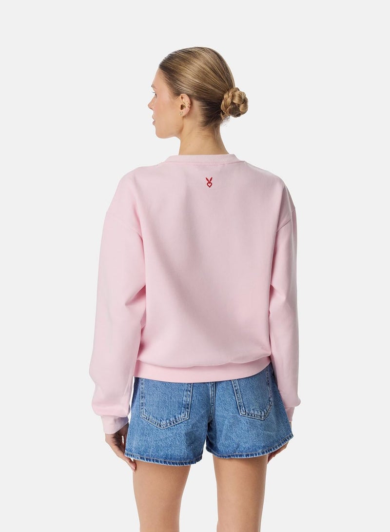 Cardio Bunny سويت شيرت كارديو باني ريترو سكريبت - Image 3
