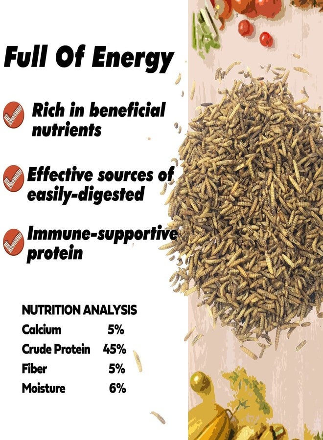 VAYINATO Adult Heredity Dried Black Soldier Fly Larvae (2400+) for Aquarium Fish, Birds and Reptiles - 200G (Buy 1 Get 1 Free) - Image 5