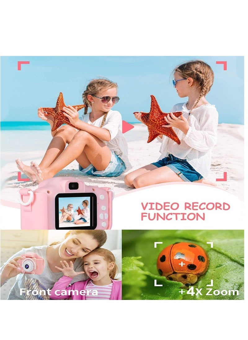 ELTRAZONE Upgrade Kids Selfie Camera, Christmas Birthday Gifts for Girls Age 3-9, 20MP 1080P HD Digital Video Cameras for Toddler, Portable Toy for 3 4 5 6 7 8 9Year Old Girl -Pink - Image 4