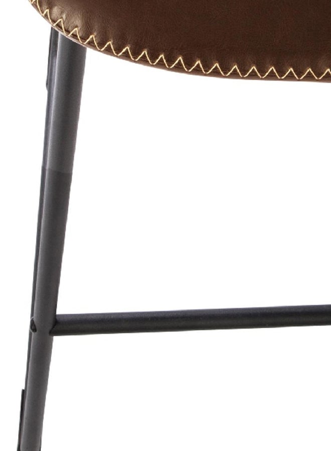 atmosphera Lois Elegant Design Polyurethane Adjustable Bar Chair Brown 101.5 x 34.5 x 40.5 cm 156926B  - Image 4