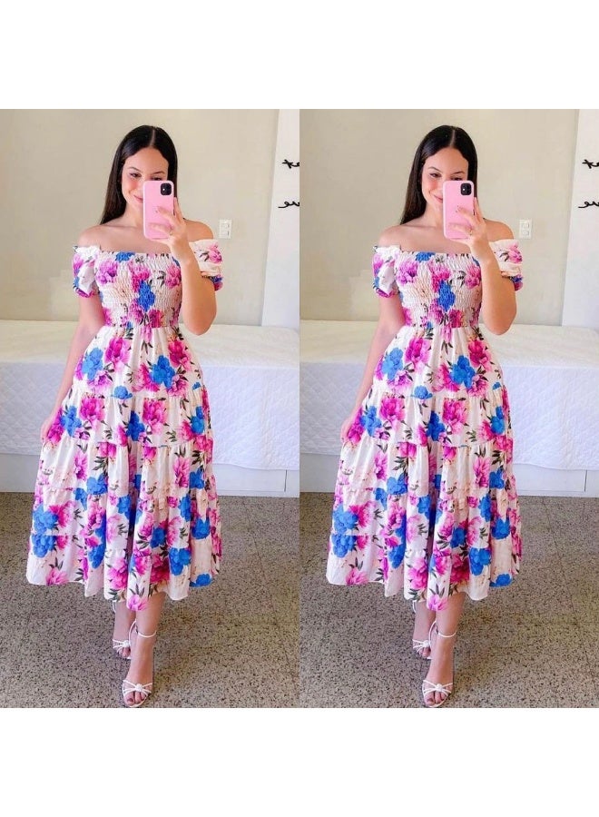 general 2025-2026 Women's Dress - Elegant French Style Fresh Print Fashion - Image 1