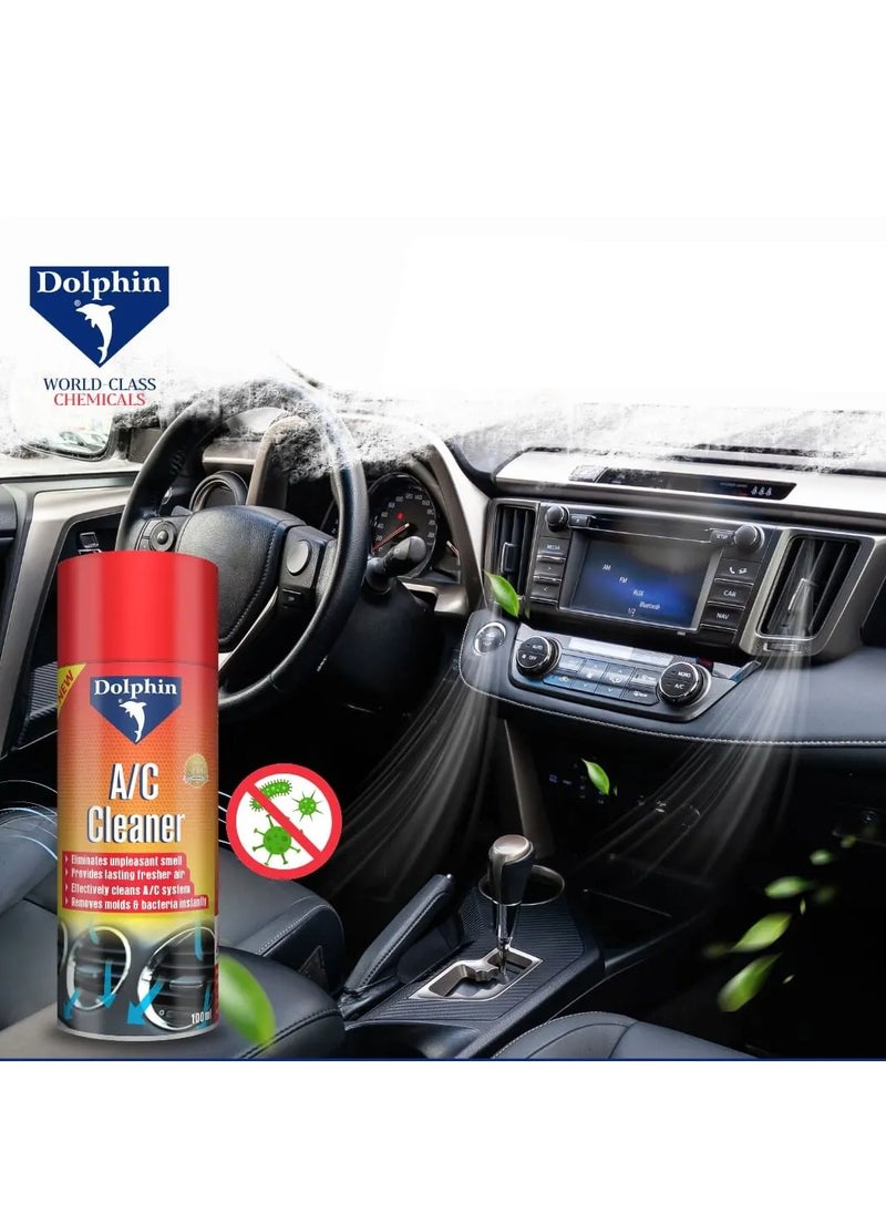 Dolphin Car AC Cleaner Spray 100ML – Removes Odor, Anti-Bacterial Formula, Fast & Easy Air Conditioner Cleaning for Cars  - Image 3