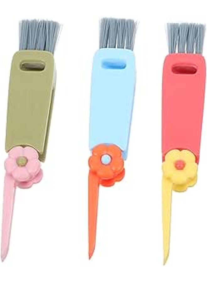 3Pcs Soft Bristle Cleaning Brushes For Bottles Caps And Tight Spaces - Image 1