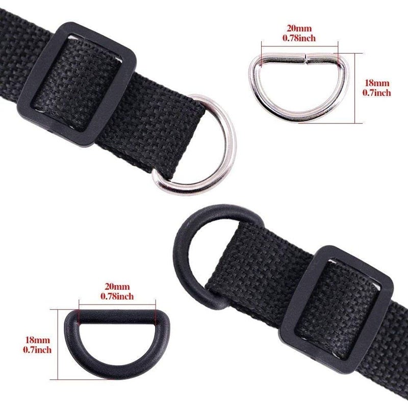 DIY Crafts Diy Crafts CTDIYHI37274 Making Bag Kit Including Flat Side Release Buckles and Tri Glide Slides and D Rings Pack of 41 Pc 3 Multicolor  - Image 3