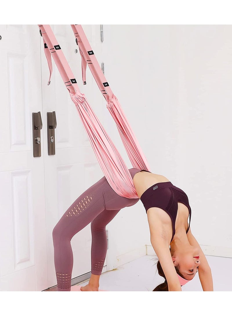 SYOSI Leg Stretcher Strap, Door Anchor Included Backbend Training Belt Flexibility Traine Stretching Equipment Assist Stretch Strap Aerial Stretch Enhancer for Fitness Gymnastics Dance Aerial Yoga Ballet - Image 1