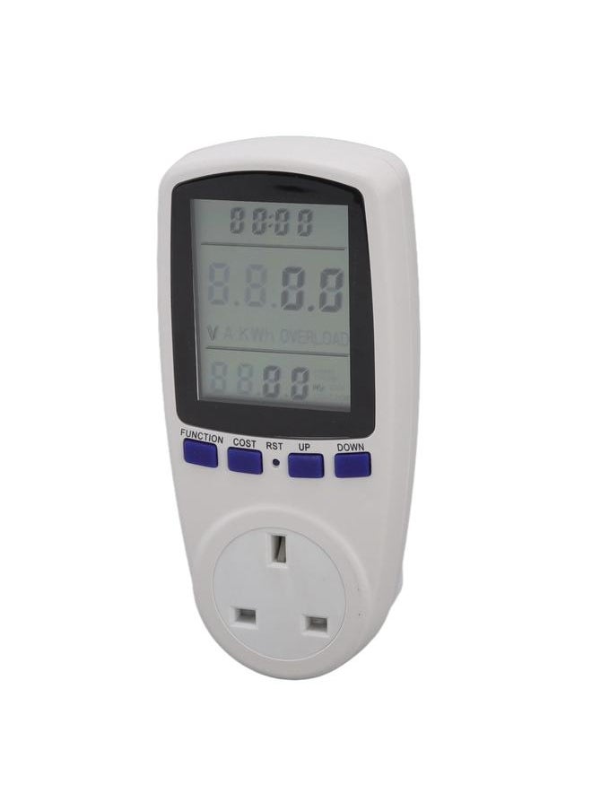 Thoraya Power Meter Socket LCD Display Overload Protection LED Light Digital Electricity Analyzer Monitor  - Image 1