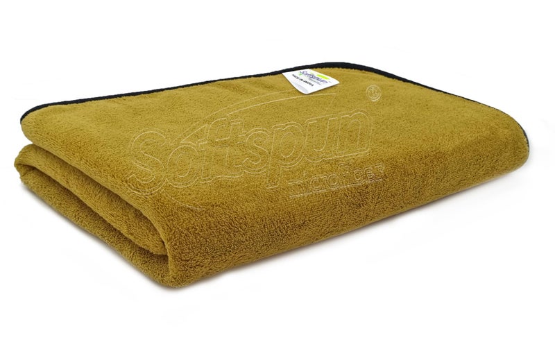 SOFTSPUN Microfiber Bath Towel 1 pc 280 GSM 70X140 Olive Green! Ultra Absorbent Super Soft & Lightweight Quick Drying for Men & Women Daily Use Extra Large Size Unisex. - Image 1