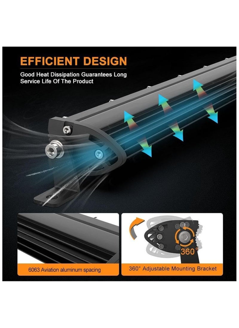 Generic - Off-Road LED Light Bar - Dual Color Combo Beam, IP68 Waterproof, 162W, 51cm, 72 LED Points - Image 1