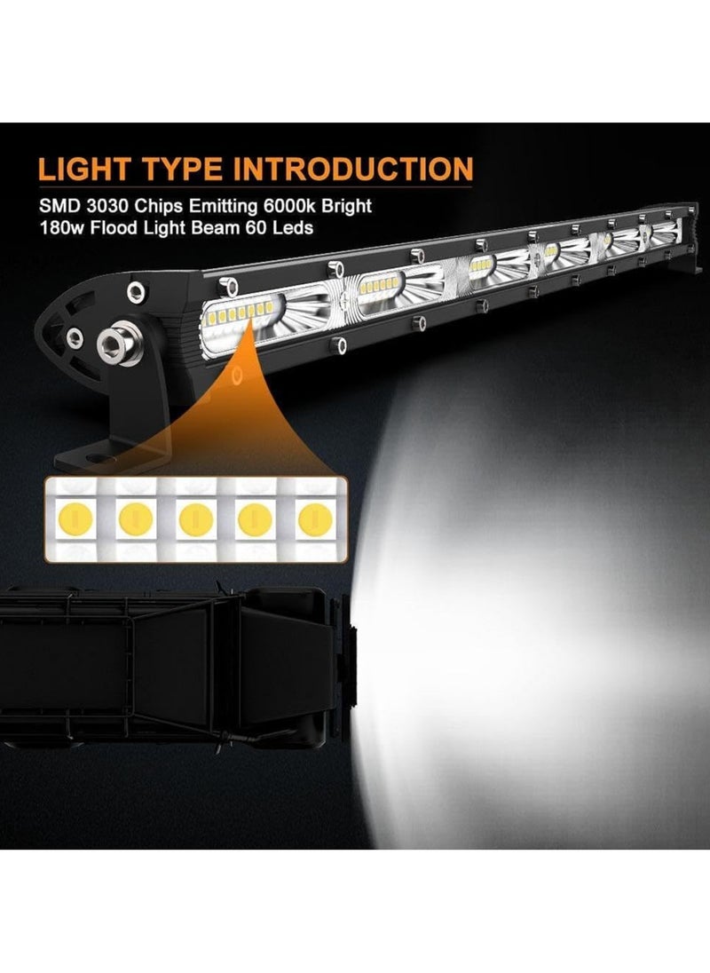 Generic - Off-Road LED Light Bar - Dual Color Combo Beam, IP68 Waterproof, 162W, 51cm, 72 LED Points - Image 1