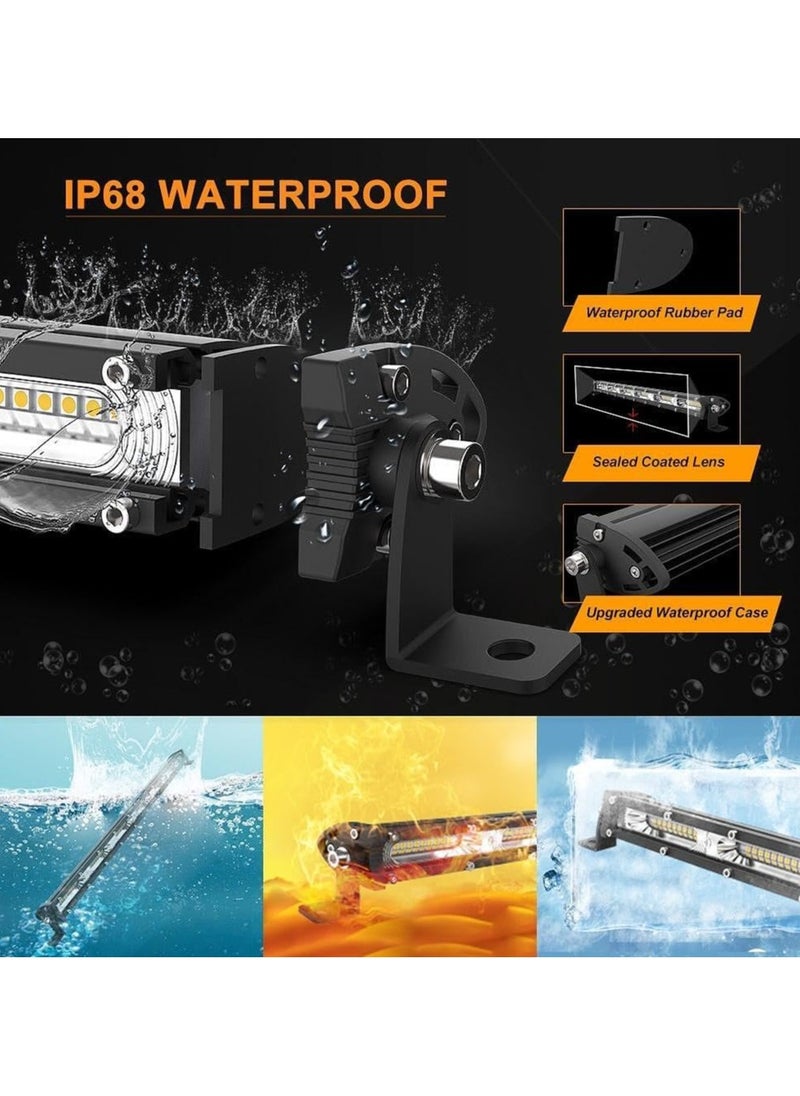 Generic - Off-Road LED Light Bar - Dual Color Combo Beam, IP68 Waterproof, 162W, 51cm, 72 LED Points - Image 1