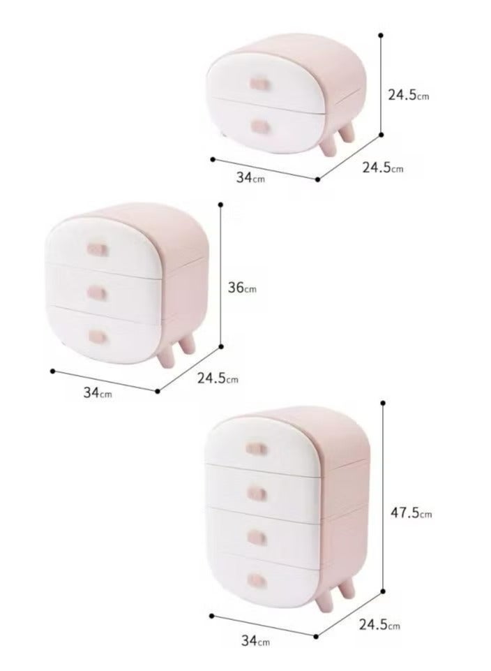 Phoenix Phoenix 3 Drawer Clothes Organizer for Clothes, Accessories, Makeup  - Image 2