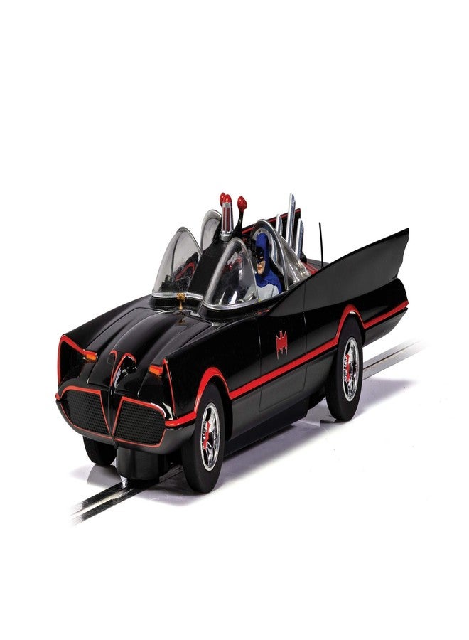 Scalextric Batmobile from 1960's Batman Television Series 1:32 Slot Race Car C4175, Black & Orange - Image 1