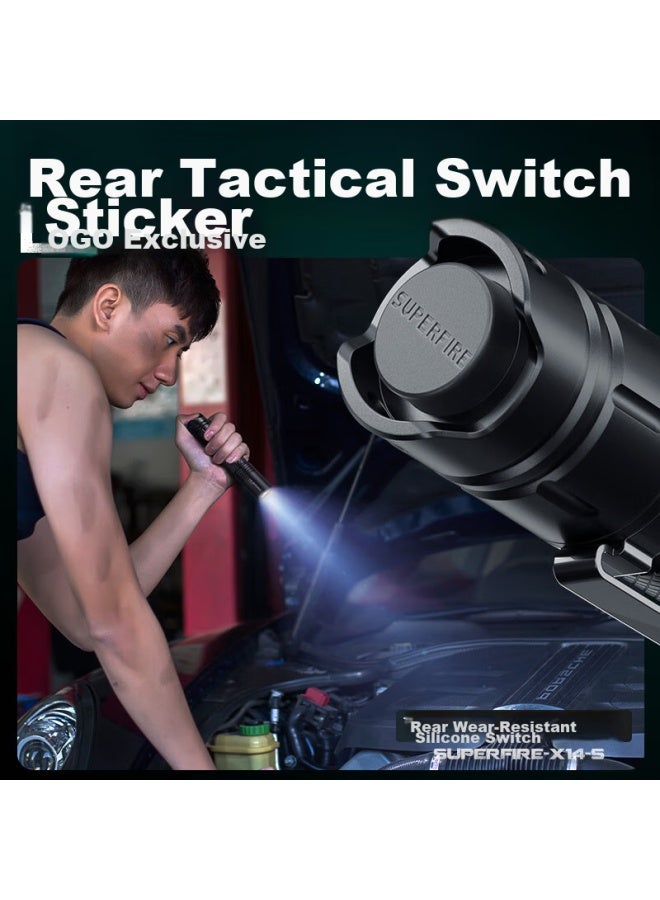 Supfire Flashlight, High Brightness, Long Battery Life, Outdoor Survival, Ultra-bright, Zoomable, Long-range, Military-grade, Outdoor Cycling, Compact, Home-use Light - Image 2
