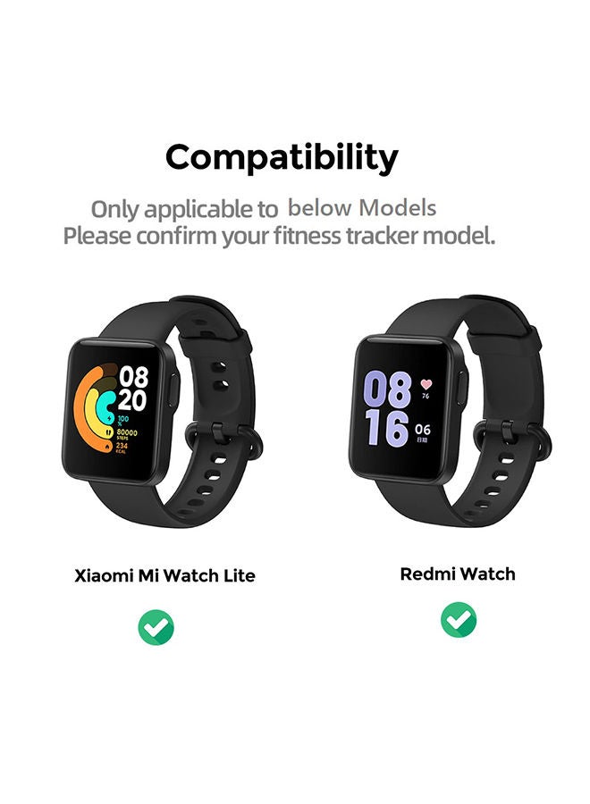 O Ozone Silicon Band+Matching case For Xiaomi MI Lite /Redmi Band Dark Blue  - Image 2