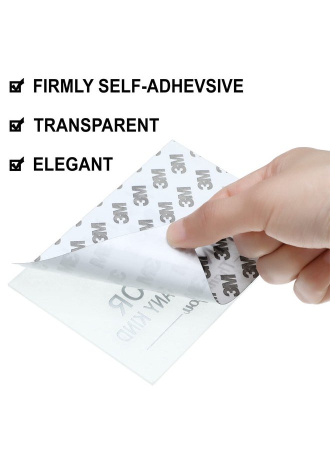 Shimeyao 4 Pcs No Smoking Signs Absolutely No Smoking No Vaping Of Any Kind Signs No Smoking Sign Includes Adhesive Strips For Easy Installation For Business Home Door Office Restaurant 3.5 X 5 Inch  - Image 4