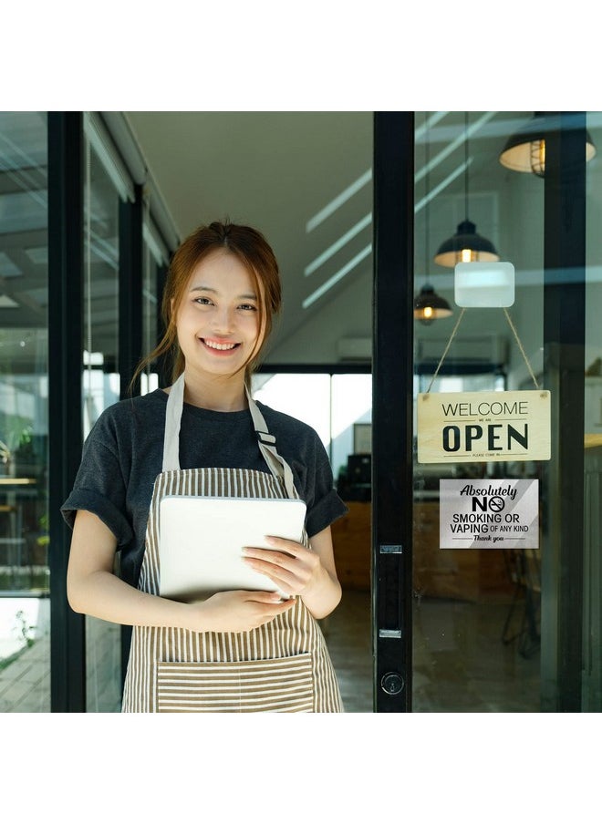 Shimeyao 4 Pcs No Smoking Signs Absolutely No Smoking No Vaping Of Any Kind Signs No Smoking Sign Includes Adhesive Strips For Easy Installation For Business Home Door Office Restaurant 3.5 X 5 Inch  - Image 5