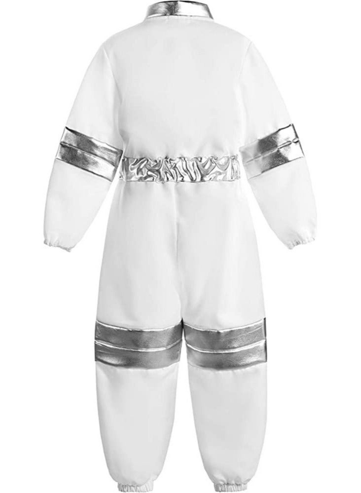 Astronaut Children's Clothing Space Pilot Jumpsuit With Chest Badge Helmet And Gloves Party Performance Performance Costumes Dance Platform Costumes - Image 4