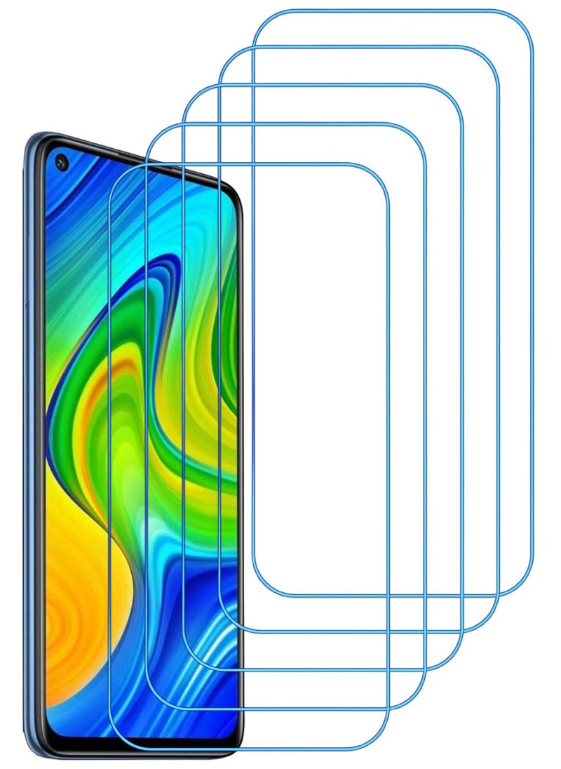 ACLIX 5 Pieces Antistatic ESD Dustproof Premium Quality High Definition Clear Tempered Glass Screen Protector Designed For Xiaomi Redmi Note 9 - Image 1