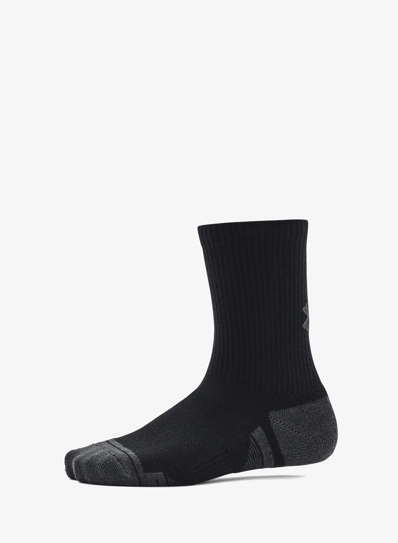 اندر ارمر Youth 3 Pack Performance Tech Crew Socks