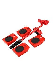 PRABODH PRABODH Furniture Shifting ToolHeavy Furniture Lifter and Mover Tool SetTransport Set Lift ROLL Lever Castor Appliance Furniture Moving Set Up to 150 KG Multicolor  - Image 1