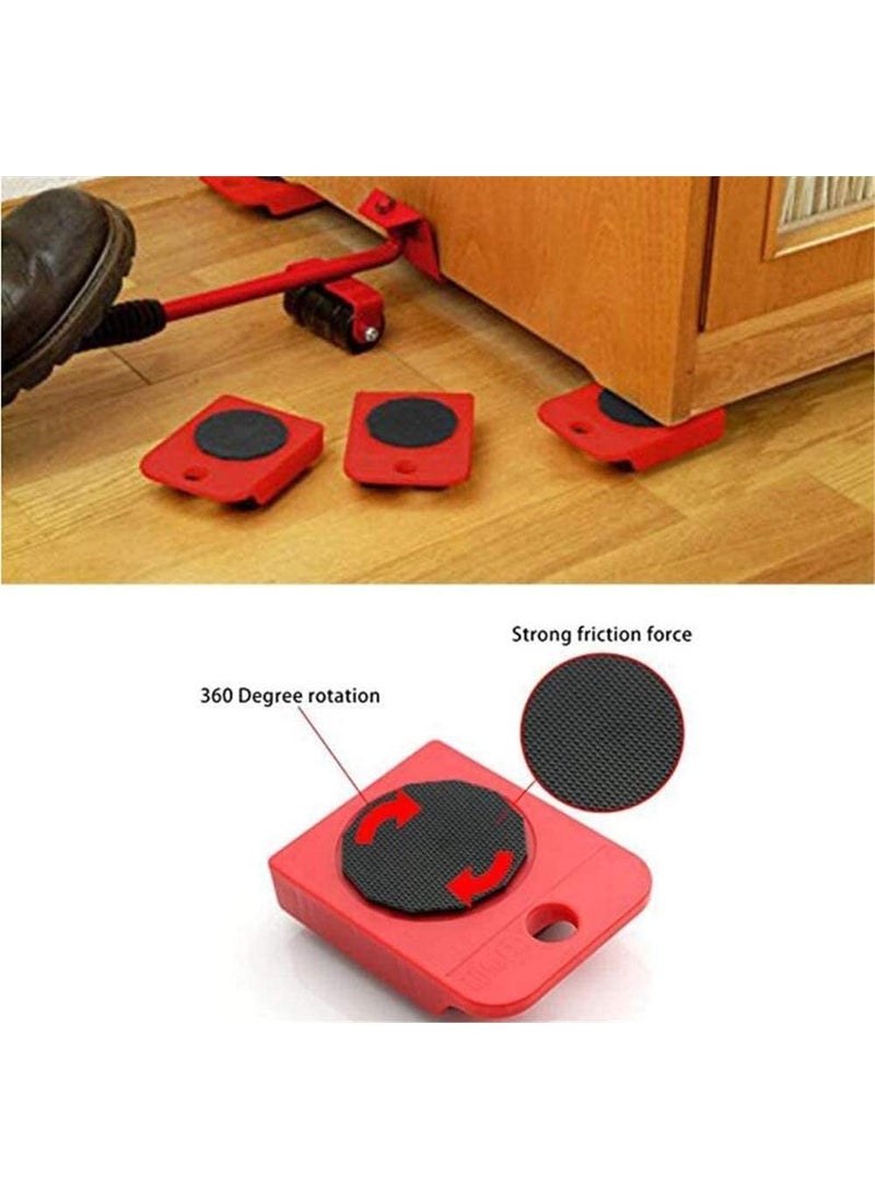 PRABODH PRABODH Furniture Shifting ToolHeavy Furniture Lifter and Mover Tool SetTransport Set Lift ROLL Lever Castor Appliance Furniture Moving Set Up to 150 KG Multicolor  - Image 5