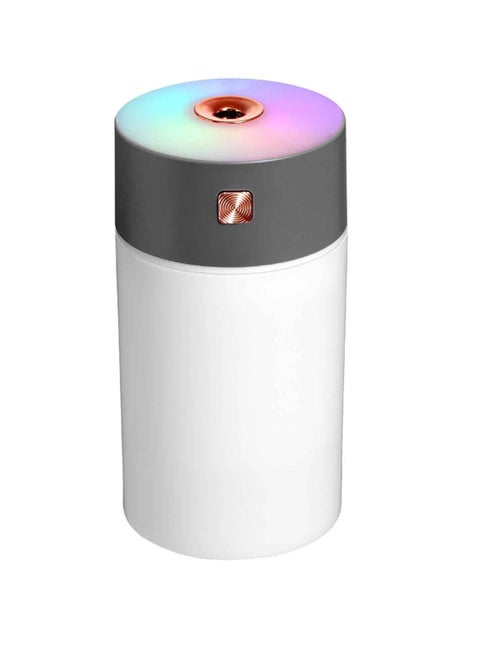 Rainbow Cup Car Humidifier USB Mini Mist 300ML Diffuser Grey/White