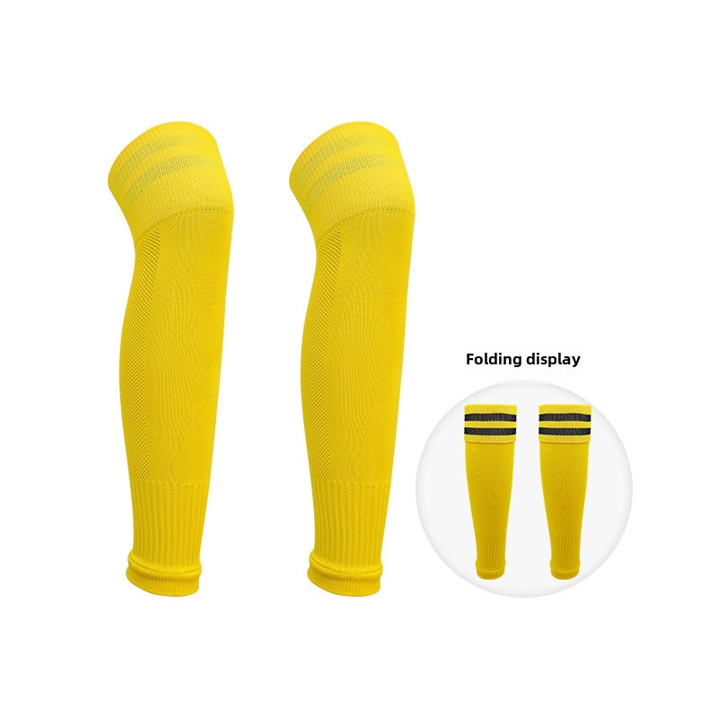 New Over-Knee Breathable Soccer Shin Guard Socks 609 black  - Image 4