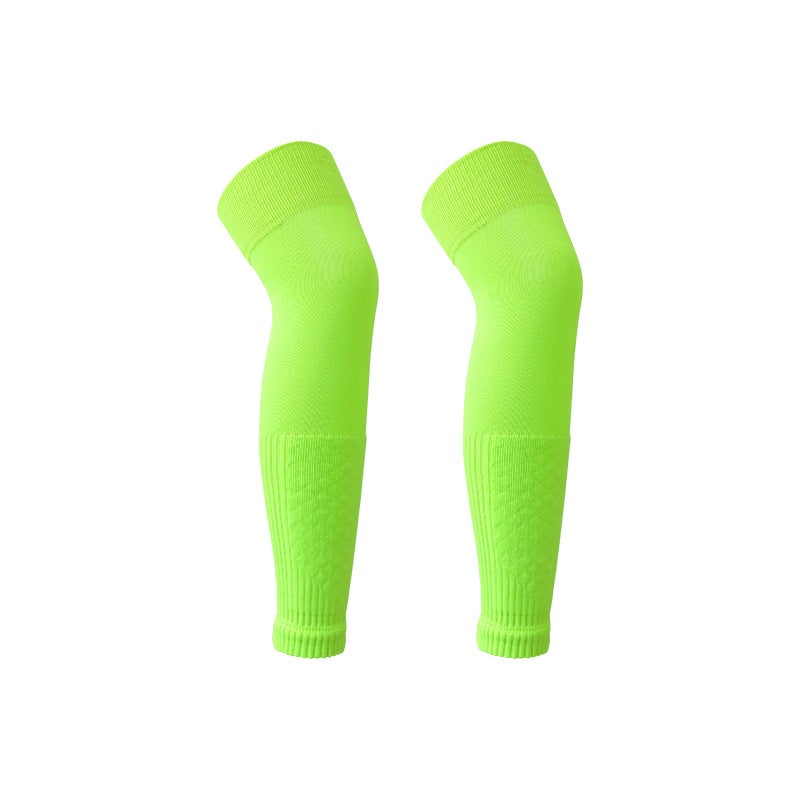 New Over-Knee Breathable Soccer Shin Guard Socks 609 black  - Image 3