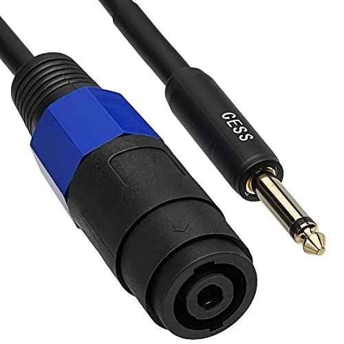 CNCESS 1/4 Inch TS Male to Speakon Female Adapter Cable, Gold Plated Plug, Short PA Speaker Lead, 6 Inch, 2 Pack - Image 5