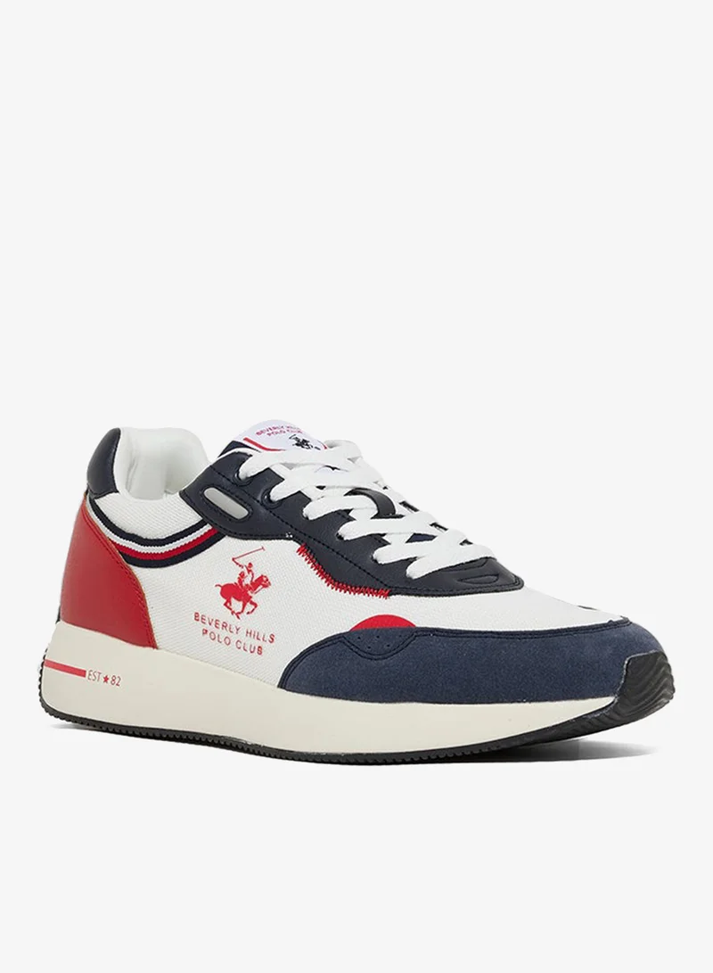 Color Block Lace-Up Sneakers