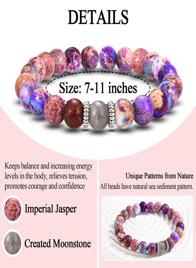 FIEEFX Gifts for Mom, Mothers Day Christmas Valentines Day Easter Birthday Gifts Stocking Easter Basket Stuffers Beaded Bracelet Jewelry Gifts for Mom from Son - Image 3