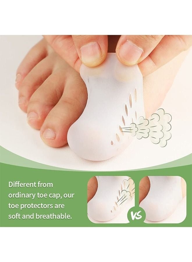 Hikma Beauty 16PCS Toe Protectors, Silicone Toe Caps Toe Sleeve Protectors, Prevent Pain Relief for Corns, Blisters and Ingrown Toenails, 4PCS Large Size + 8PCS Medium Size + 4 Small Size - Image 3