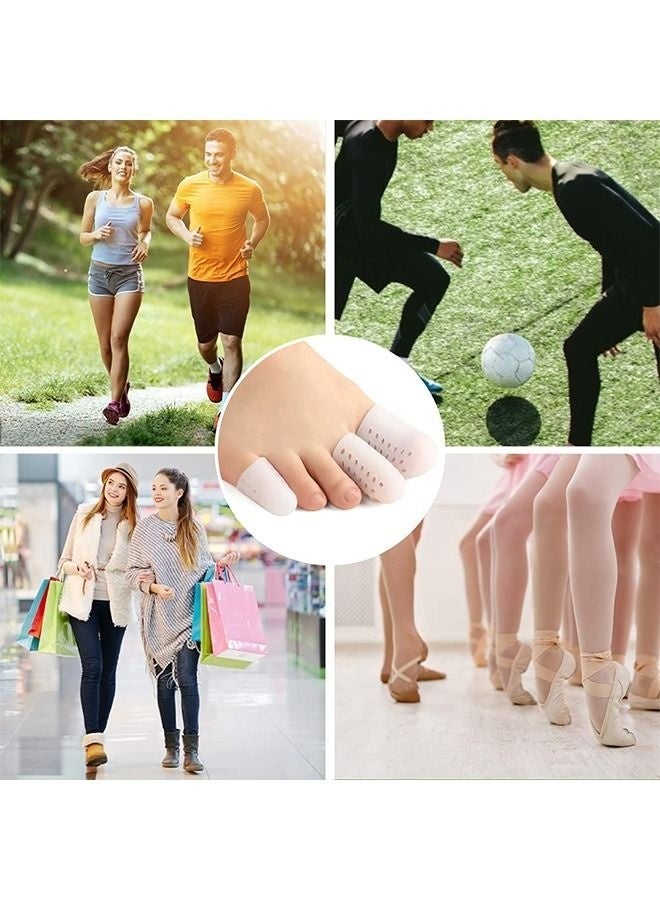 Hikma Beauty 16PCS Toe Protectors, Silicone Toe Caps Toe Sleeve Protectors, Prevent Pain Relief for Corns, Blisters and Ingrown Toenails, 4PCS Large Size + 8PCS Medium Size + 4 Small Size - Image 5