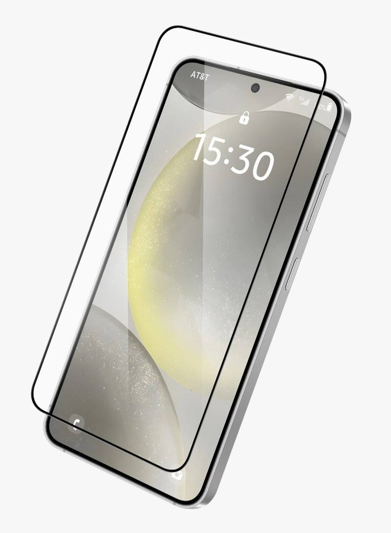 LEVELO S25 Plus Screen Protector / 2.5D Silk Print High Silicone Aluminum / Oleophobic and Hydrophobic Coating / Instant Fingerprint Unlock / Air Bubble Prevention / Super Smooth & Responsive Coating Finish - Clear - Image 1