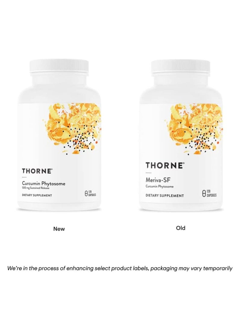 Thorne - Curcumin Phytosome 500mg Sustained Release Dietary Supplement - 120 Capsules - Image 1