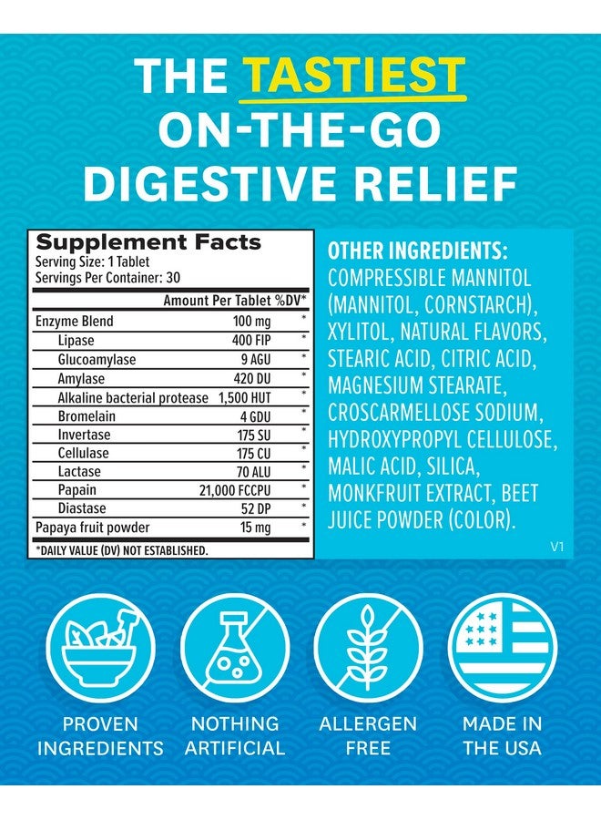 Zenwise Health Papaya Enzymes Chewable, Digestive Enzymes for Women and Men, Bromelain for Digestive Health & Bloating Relief, Enzymes for Digestion and Gut Health, Berry Flavor - 30 CT - Image 5