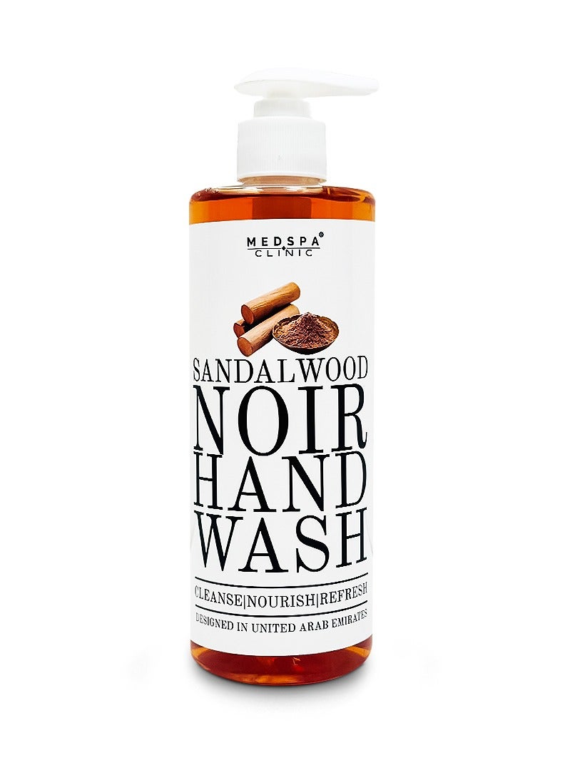 MEDSPACLINIC Sandalwood Noir Hand Wash, Cleansing and Nourishing Formula, 500ml - Image 1