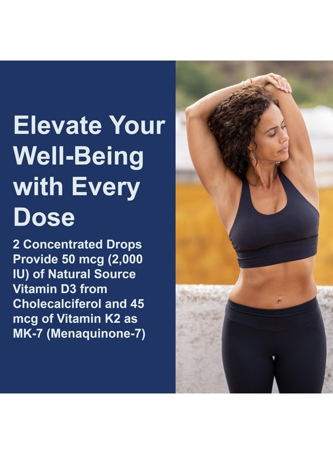 Carlson Super Daily D3 + K2, 50 mcg D3 + 45 mcg MK-7, Heart & Bone Health, 360 Liquid Drops, 10.16 ml - Image 4