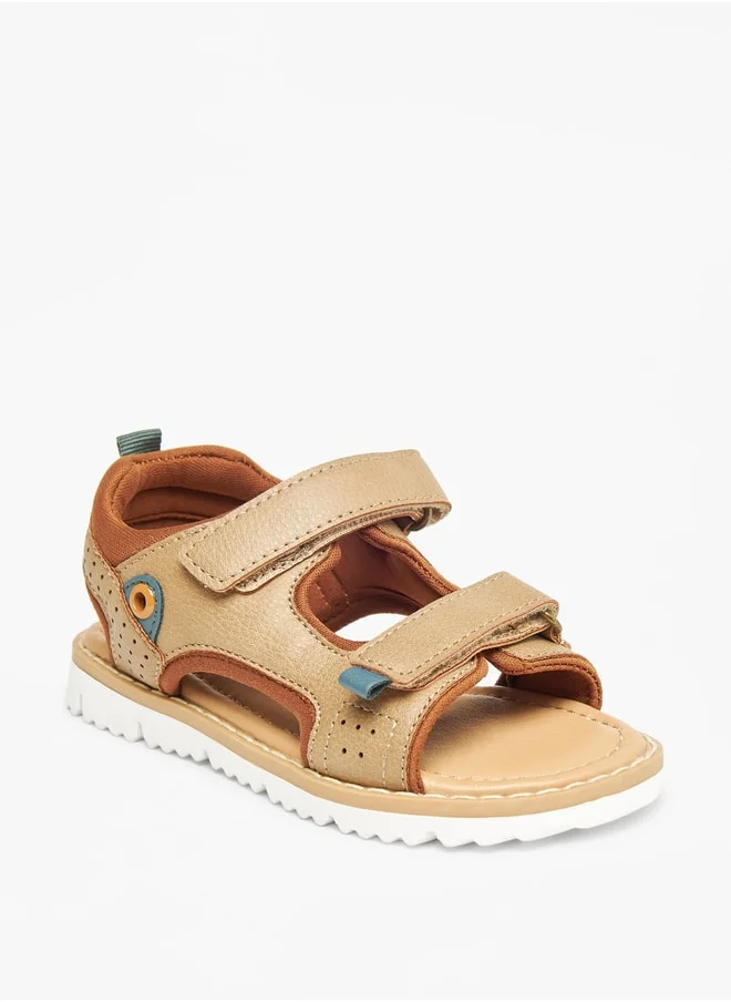 JUNIORS Boys Solid Floaters with Hook and Loop Closure