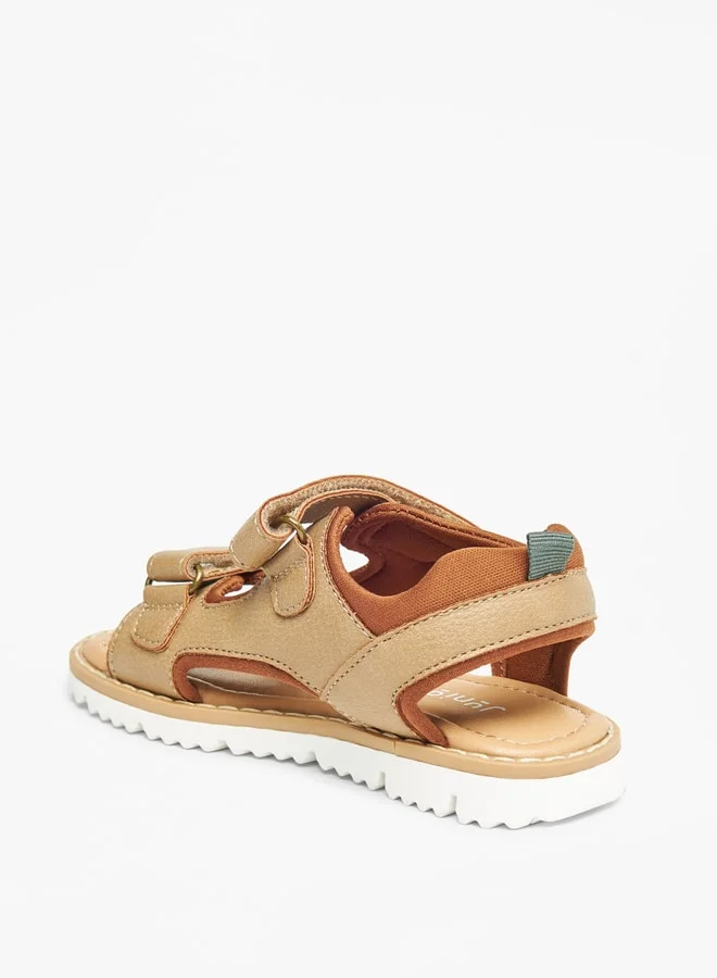 JUNIORS Boys Solid Floaters with Hook and Loop Closure