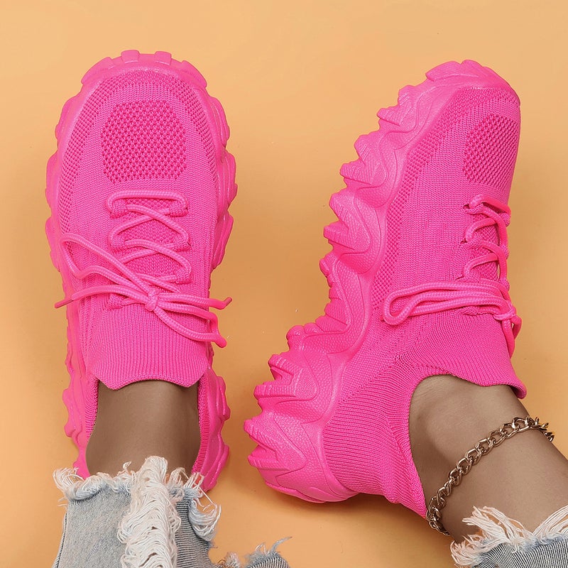 Women's Slip-On Breathable Low-Top Round-Toe Shoes with EVA Thick Sole - Image 4