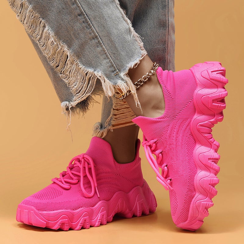 Women's Slip-On Breathable Low-Top Round-Toe Shoes with EVA Thick Sole - Image 5