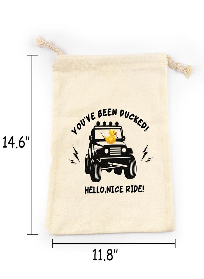 LANBAIHE You've Been Ducked | Duck Duck bag | Rubber Duck Drawstring Bag | Reusable Rubber Duck Bag | 13 x 10 inches | Great Gift for Any Rubber Duck L421 - Image 3